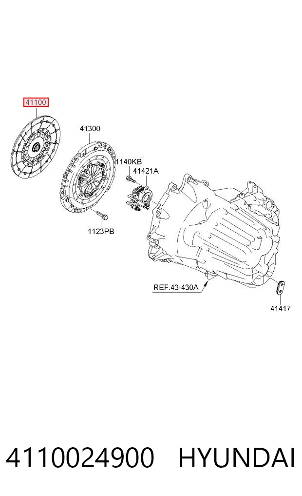 Disco de embrague para Hyundai Santa Fe CM