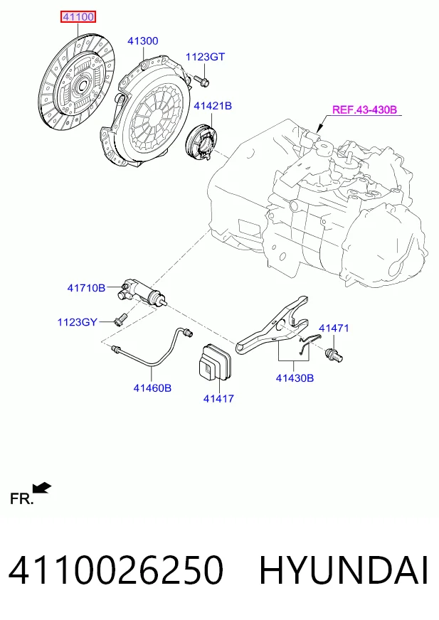 Embrague de disco Hyundai I20 