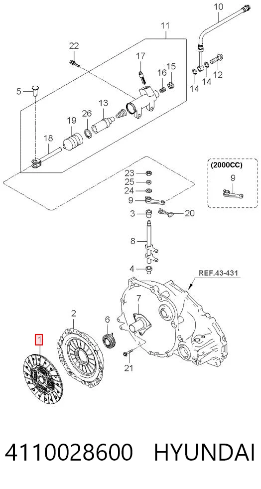 4110028600 Hyundai/Kia