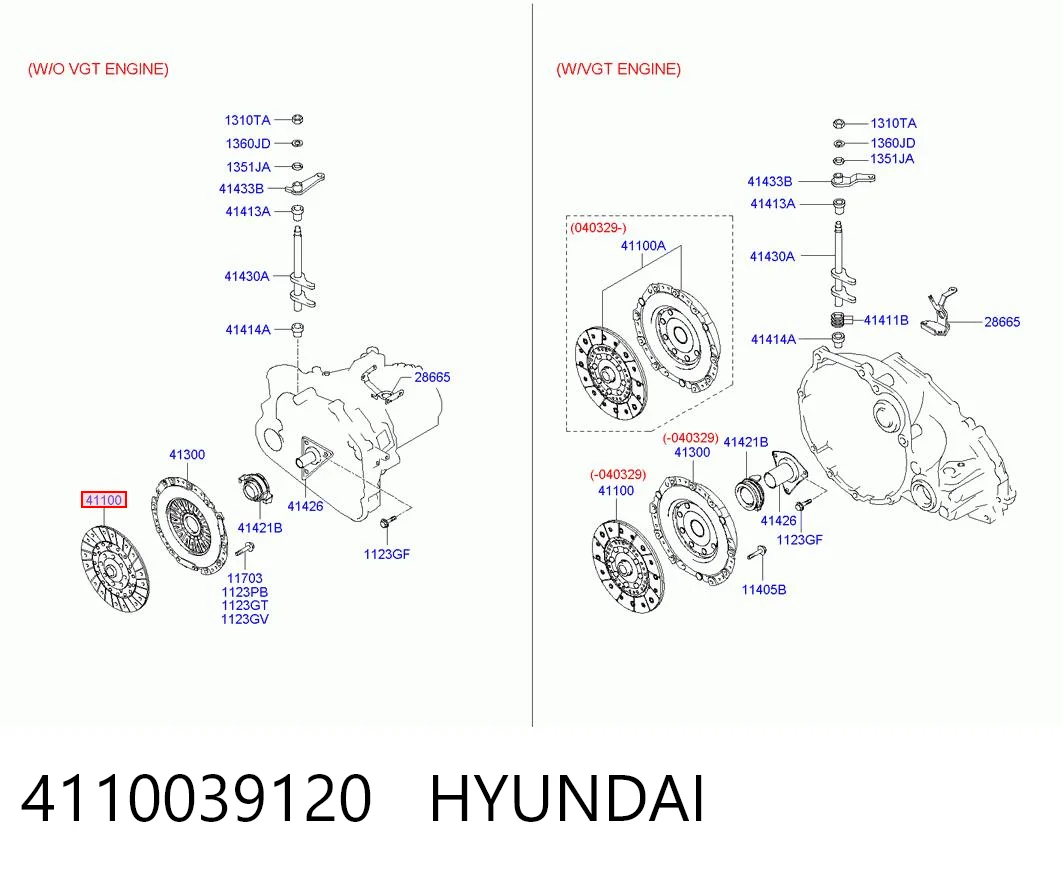 4110039120 Hyundai/Kia