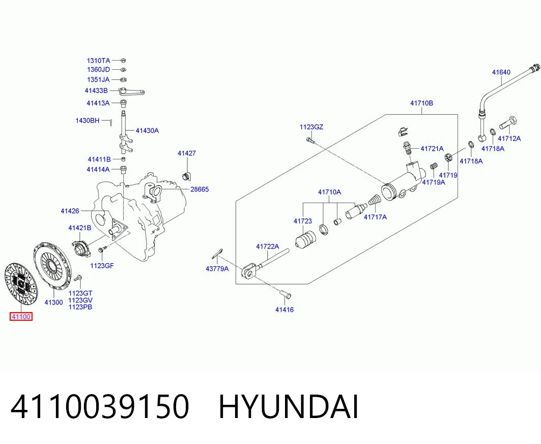 Embrague de disco para Hyundai Santa Fe I (SM)