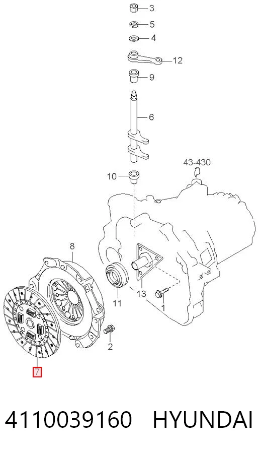 Disco de embrague para Hyundai Santa Fe I SM