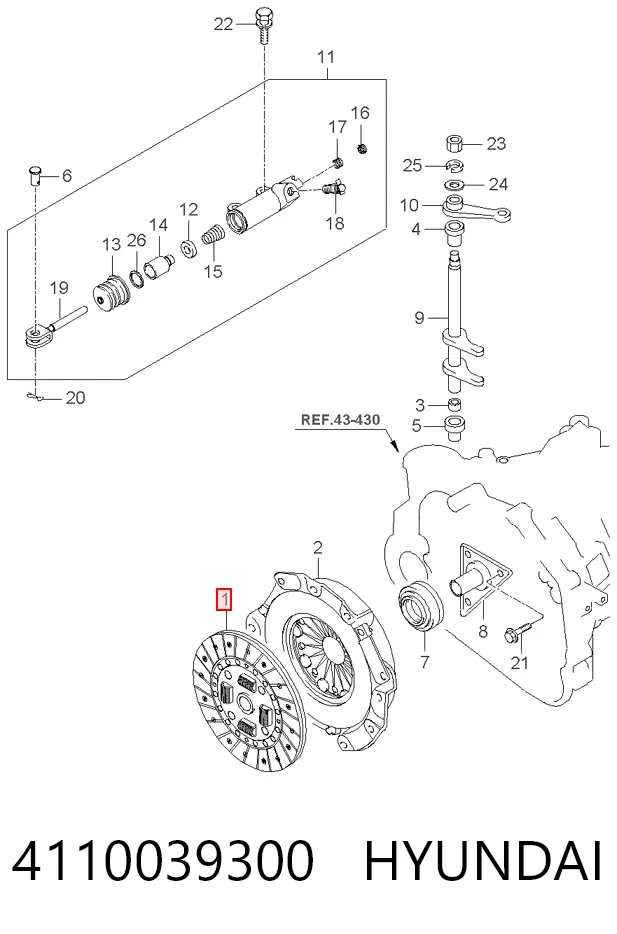 4110039300 Hyundai/Kia