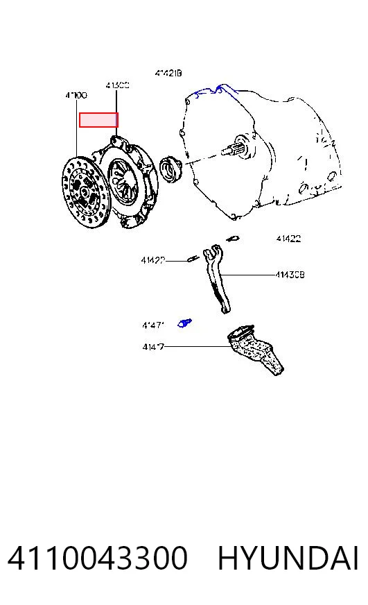 Disco de embrague para Hyundai Galloper JK