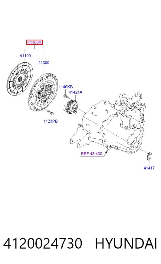 Kit de embrague para Hyundai Sonata V (NF)