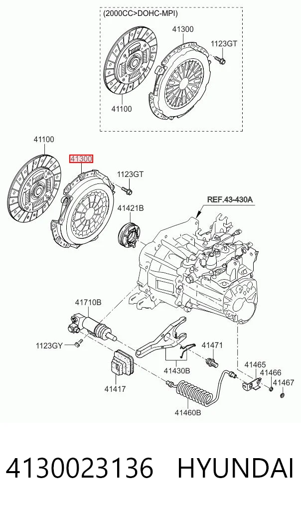4130023136 Hyundai/Kia