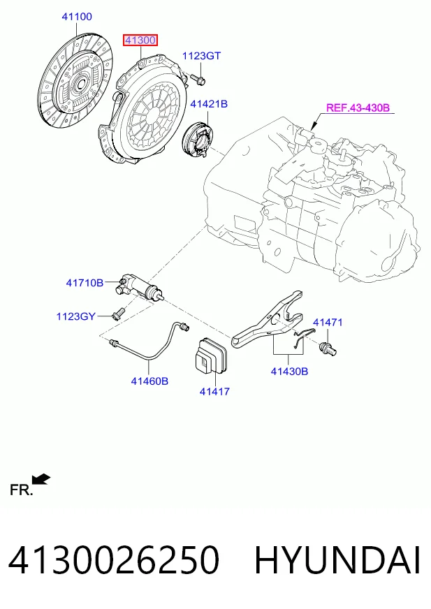 Plato de presión del embrague Hyundai I20 ACTIVE