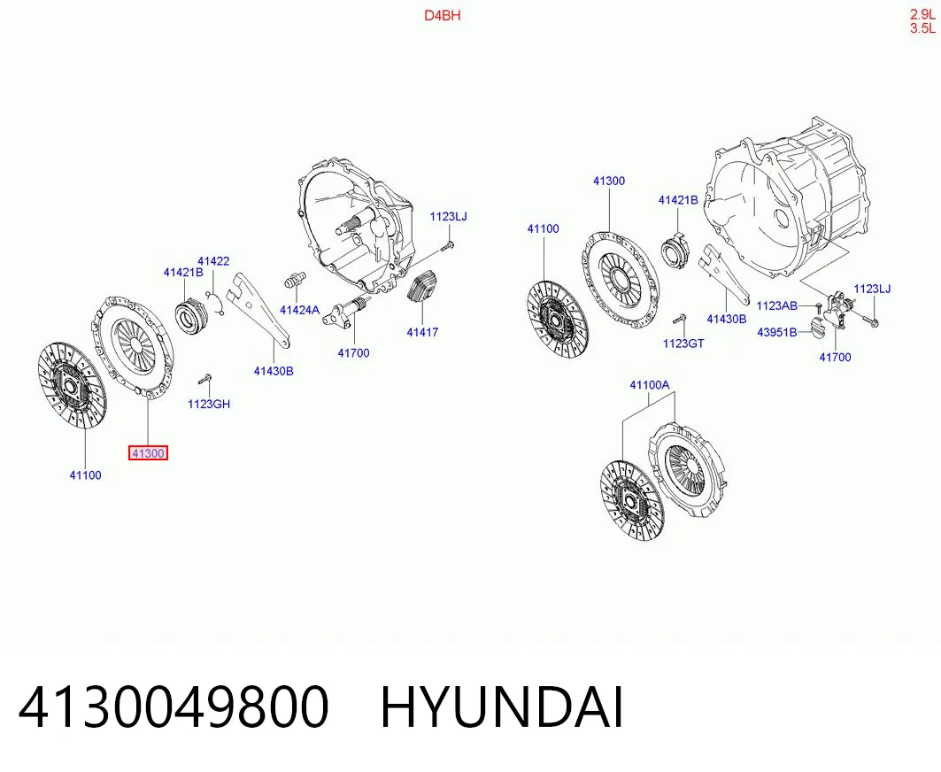 4130049800 Hyundai/Kia