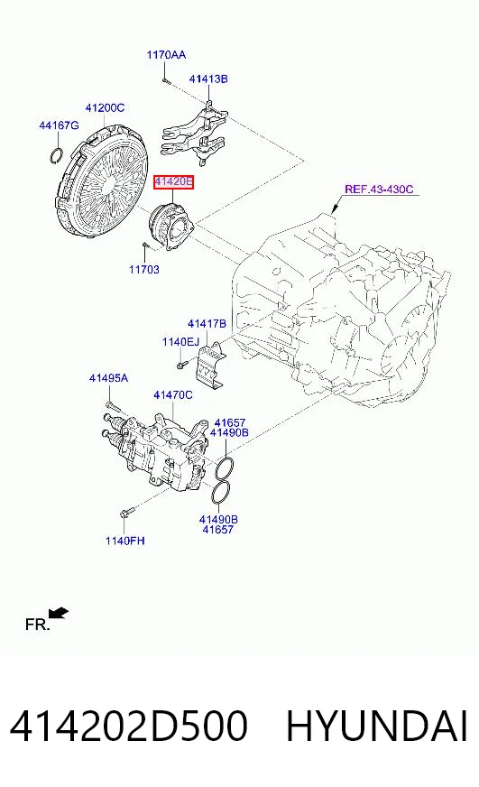 414202D500 Hyundai/Kia Cojinete embrague