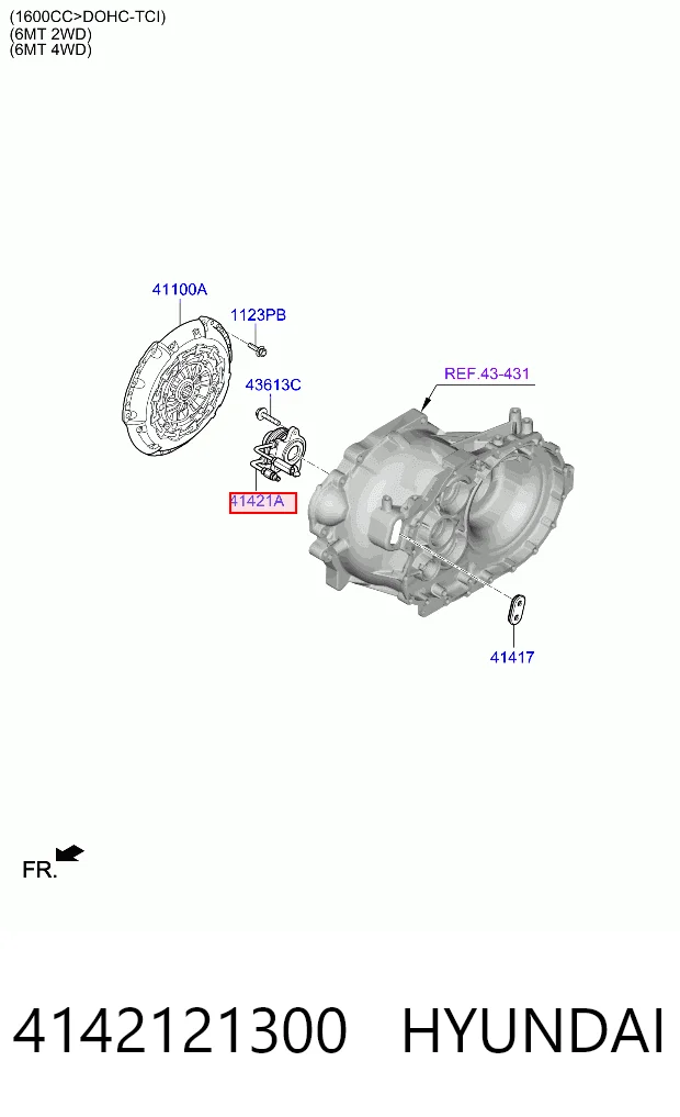 Rodamiento de embrague Hyundai Sonata III (Y-3)