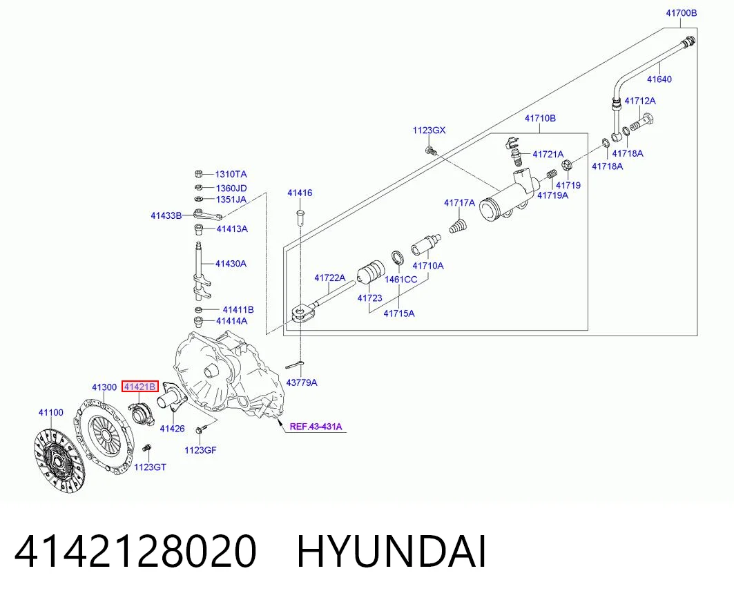 Collarin de embrague para Hyundai Matrix  (FC)