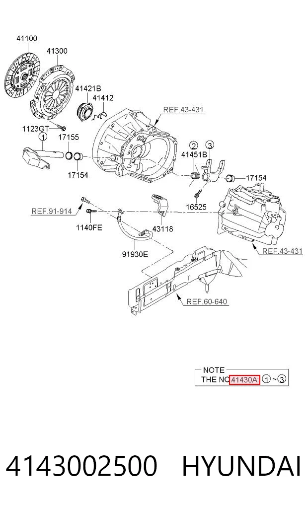 4143002500 Hyundai/Kia