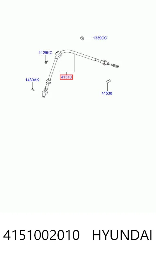 Cable embrague para Hyundai Atos  (MX)