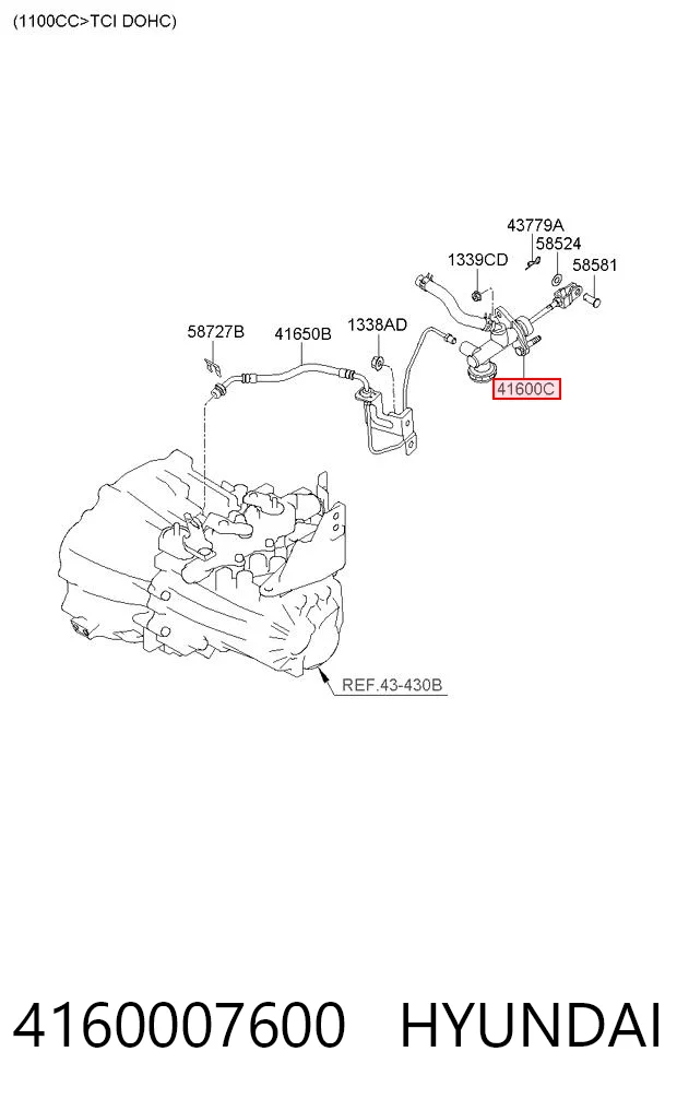 Comprar Cilindro maestro de embrague KIA Picanto BA a bajo precio