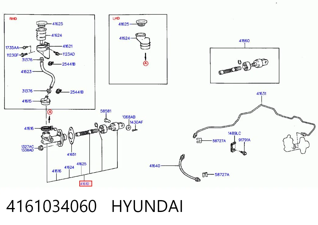 Cilindro maestro de clutch Hyundai Sonata III (1993-1998)