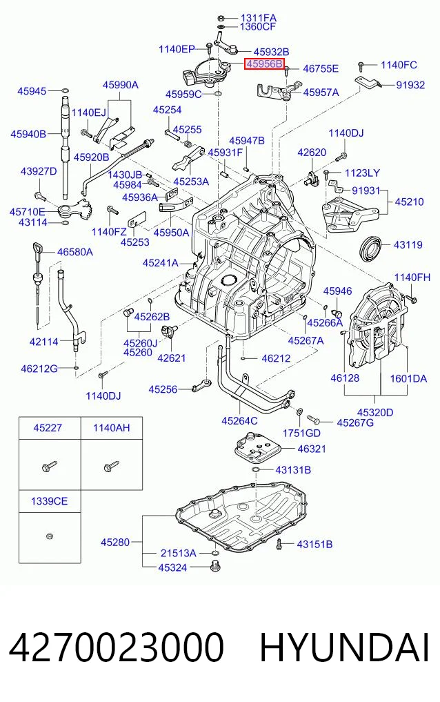 4270023000 Hyundai/Kia Sensor de posición del selector de la transmisión automática