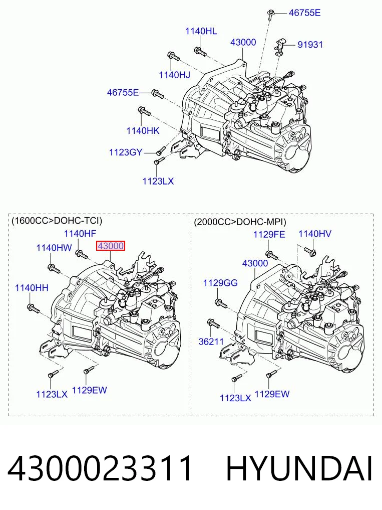 4300023311 Hyundai/Kia