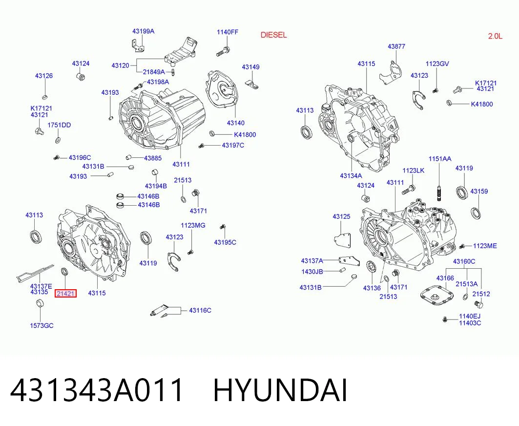 431343A011 Hyundai/Kia