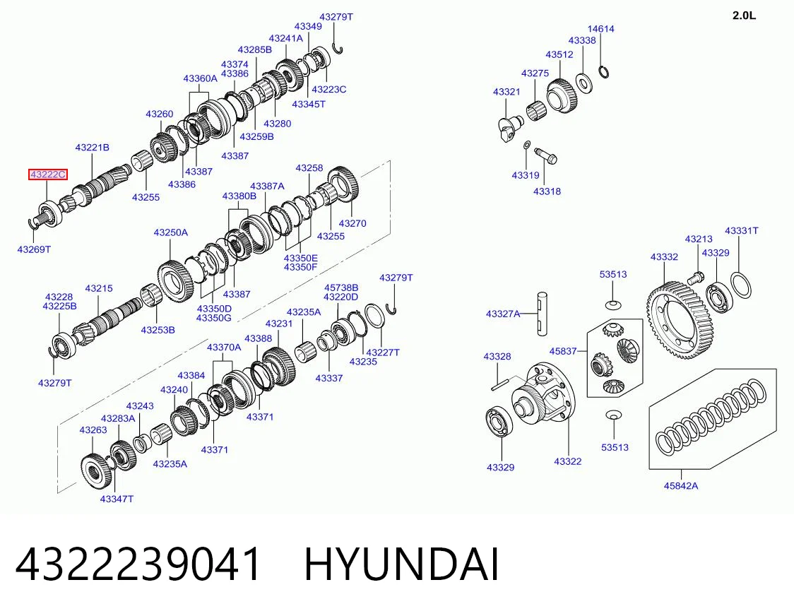 Cojinete, soporte intermedio del árbol de transmisión Hyundai Coupe I coupé (RD) (1996 - 2002) precio, desde 21,83 EUR