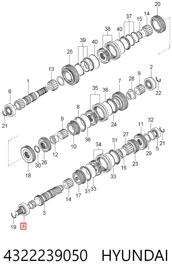 Cojinete, soporte intermedio del árbol de transmisión KIA Cerato I sedán (LD) (2004 - 2008) precio, desde 57,96 EUR
