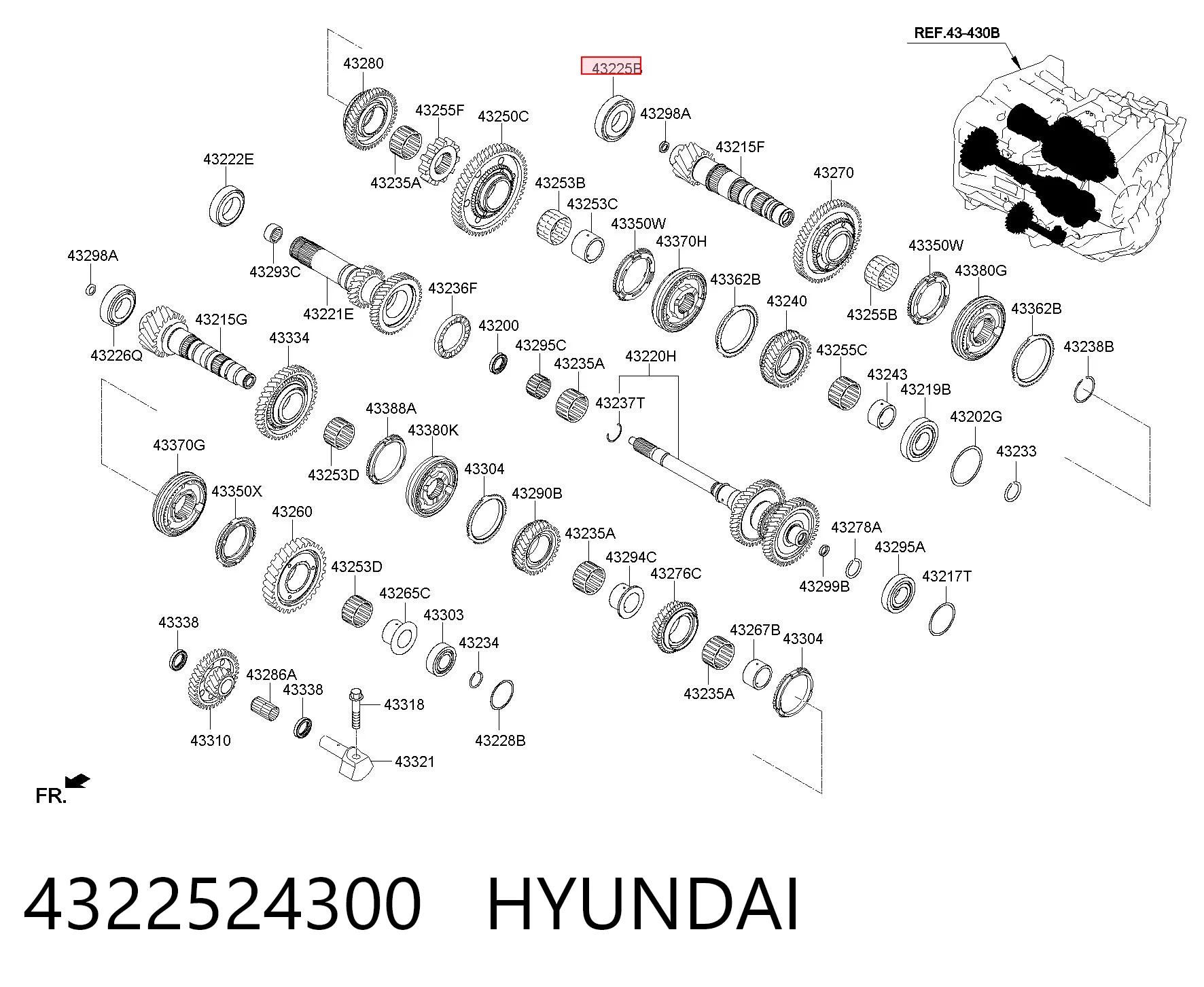 4322524300 Hyundai/Kia