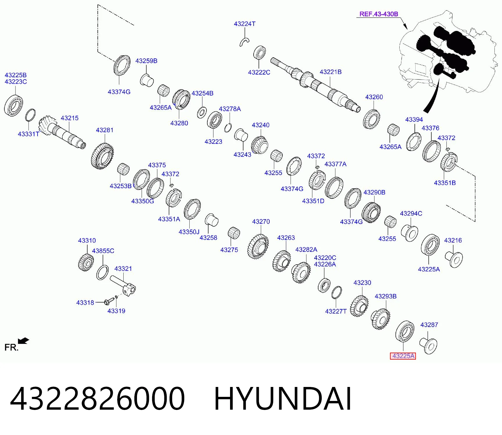 4322826000 Hyundai/Kia 