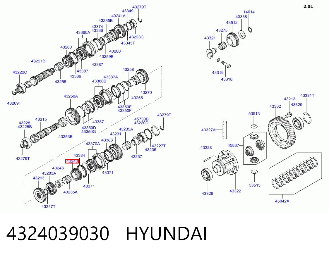 4324039030 Hyundai/Kia