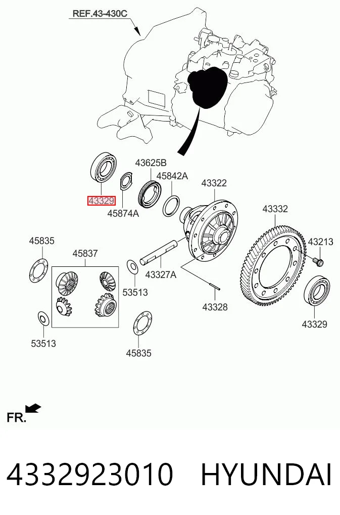 4332923010 Hyundai/Kia