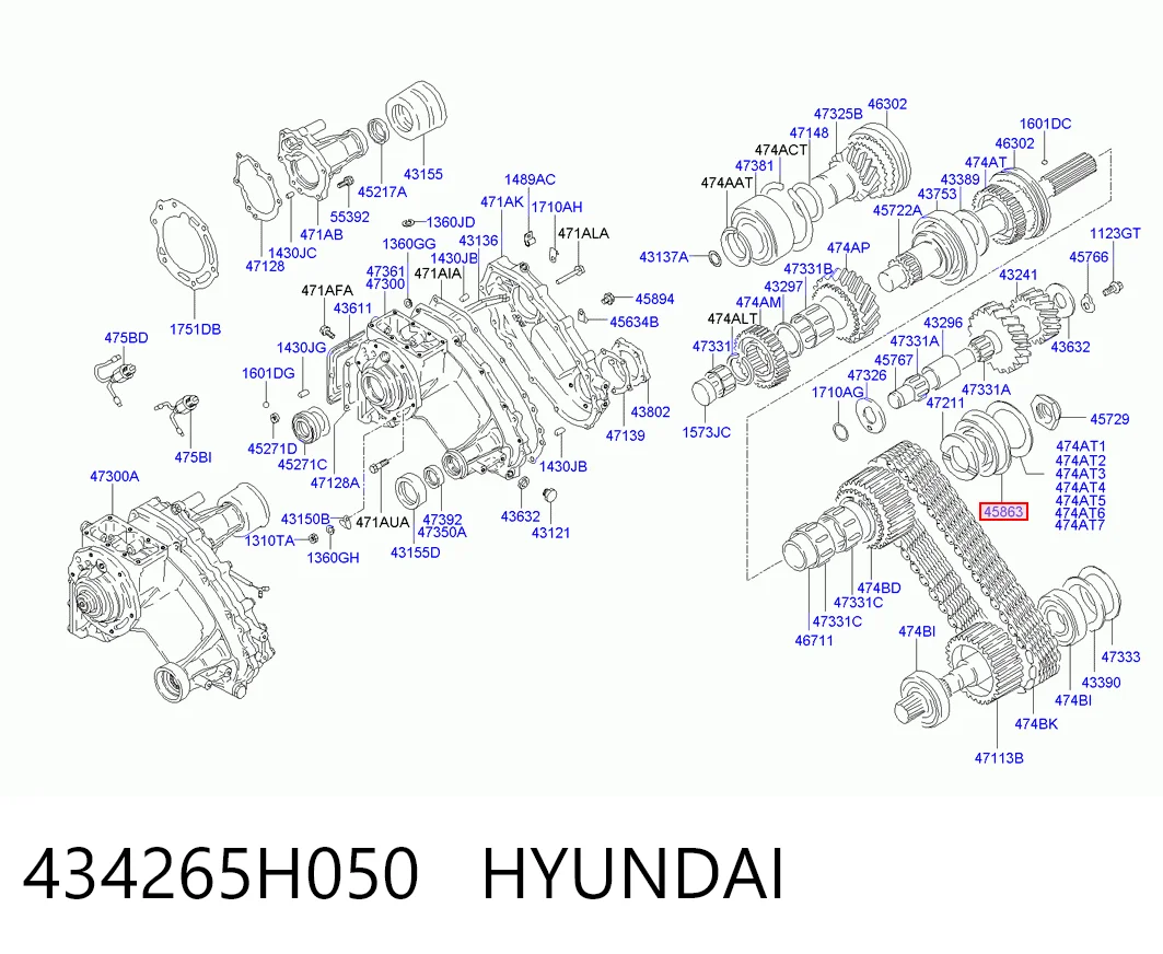 Cojinete del eje secundario de la caja de cambios 9036335021 Toyota