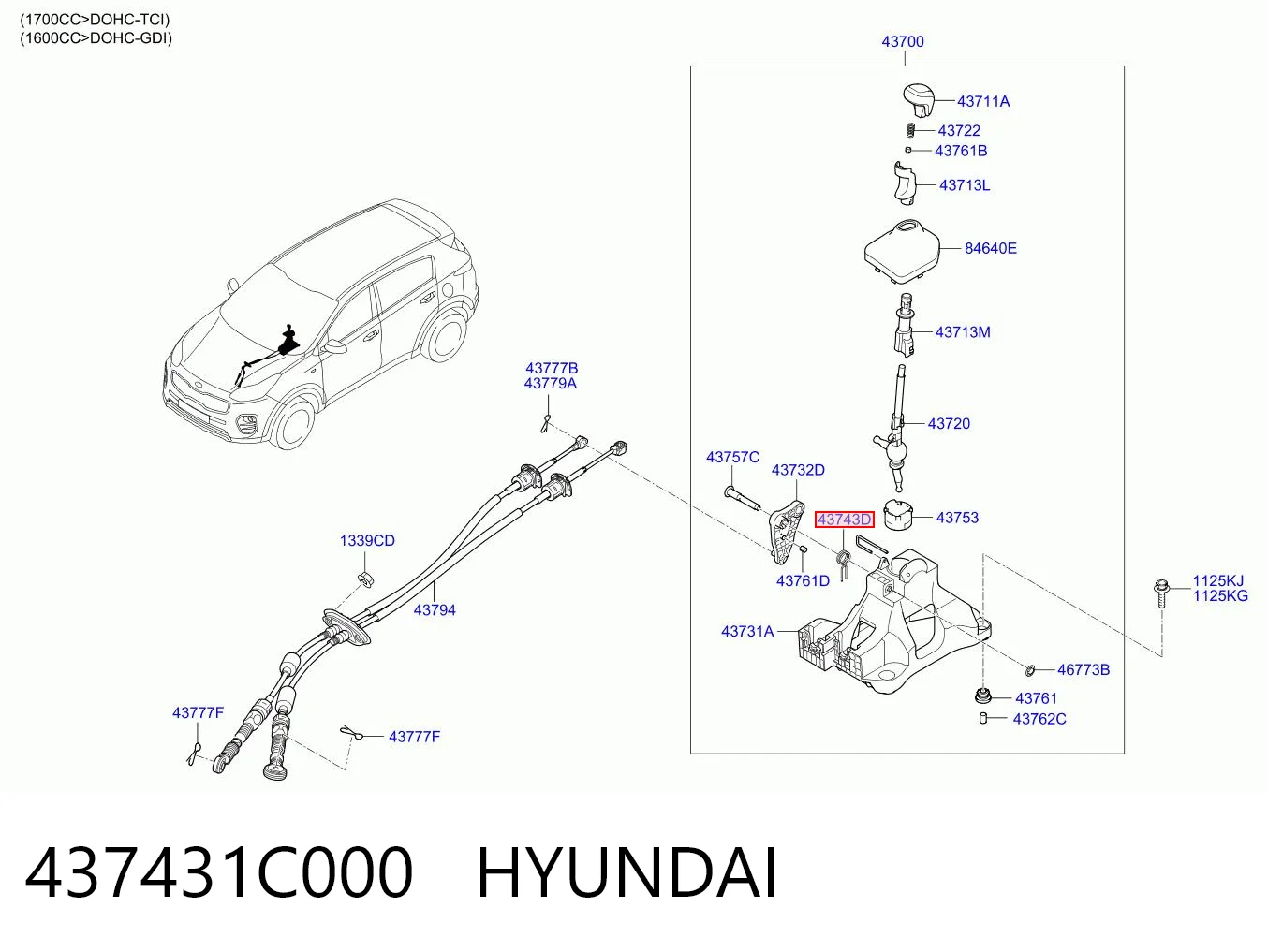 437431C000 HYUNDAI