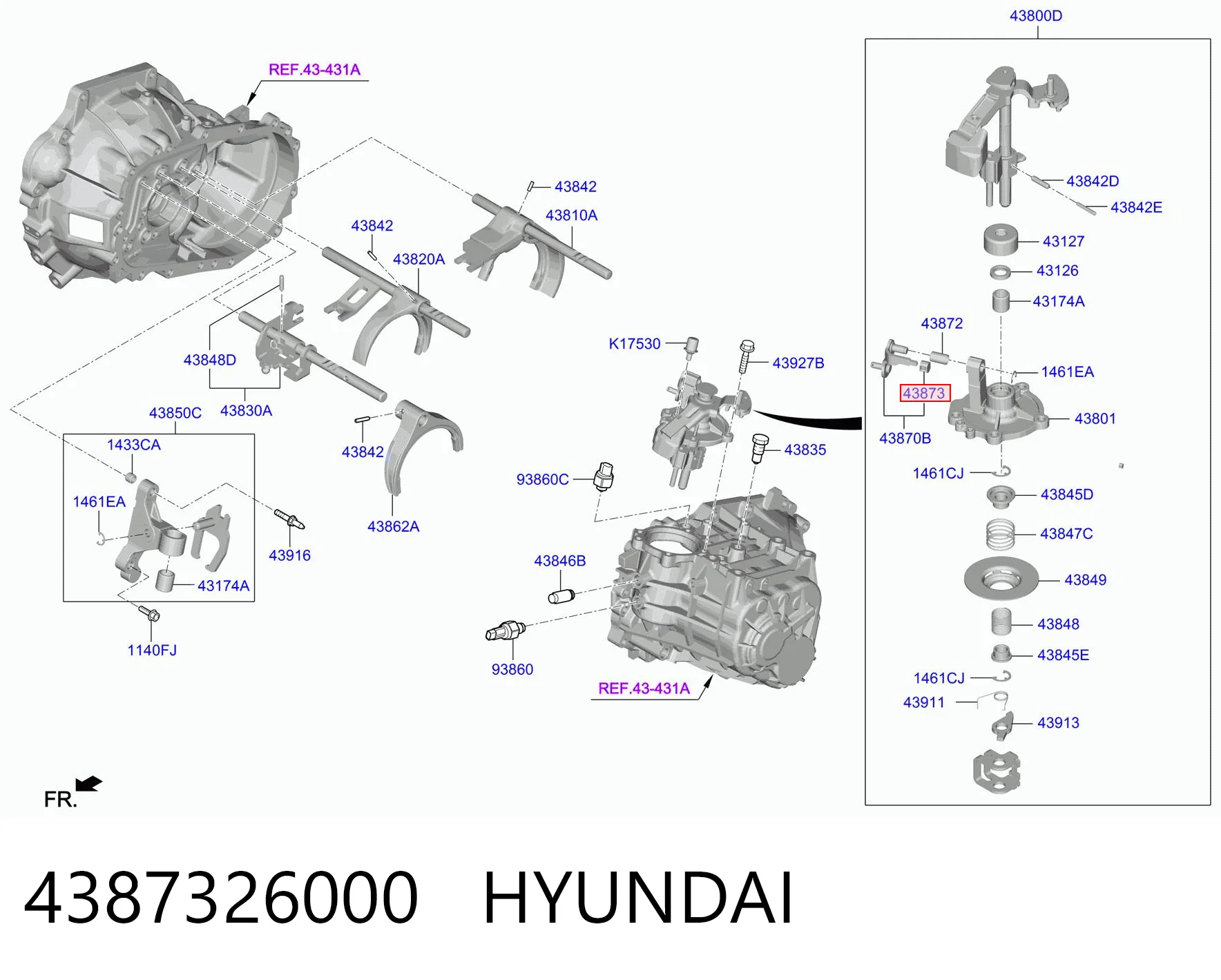 Comprar Buje del mecanismo de cambio (palanca selectora) Hyundai Tucson TM a bajo precio