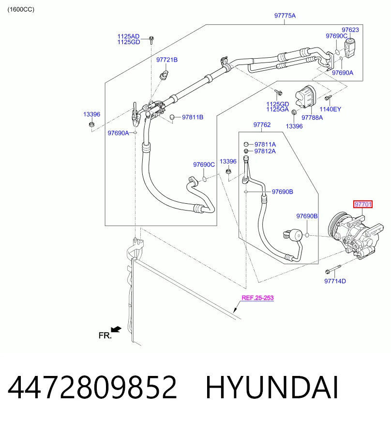 4472809852 Hyundai/Kia Compresor climatizador