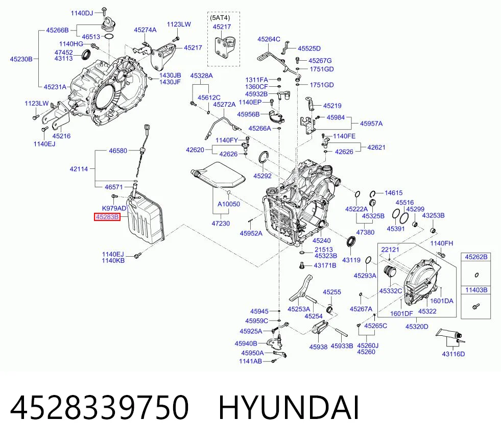 4528339750 Hyundai/Kia Cárter de aceite, caja automática