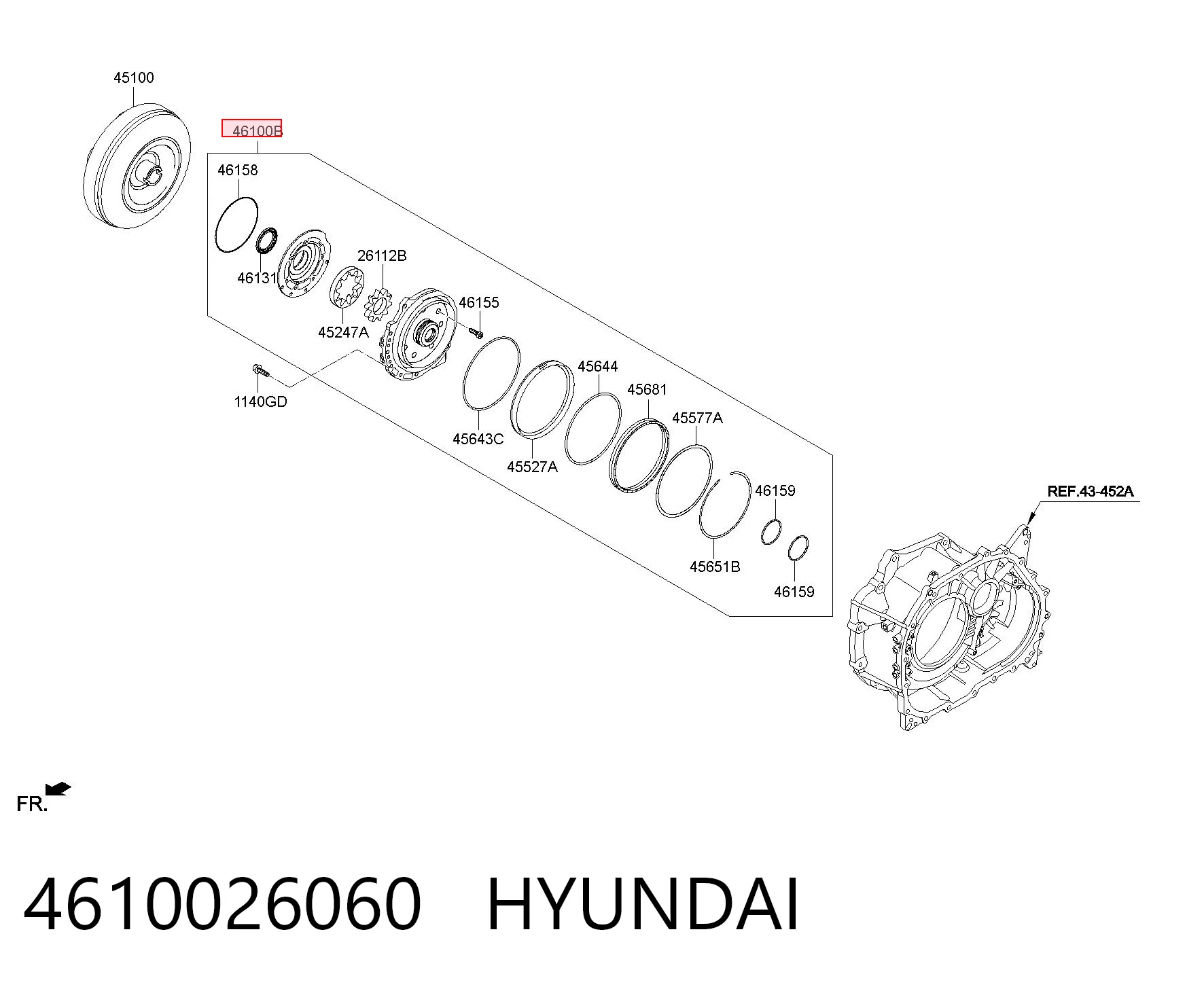 4610026060 Hyundai/Kia Bomba de aceite