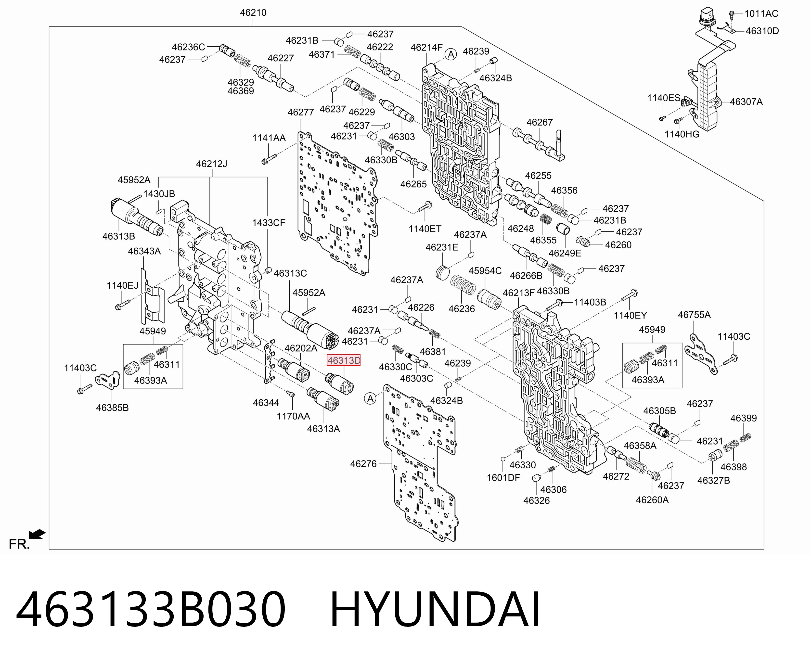 463133B030 Hyundai/Kia Solenoide de transmisión automática