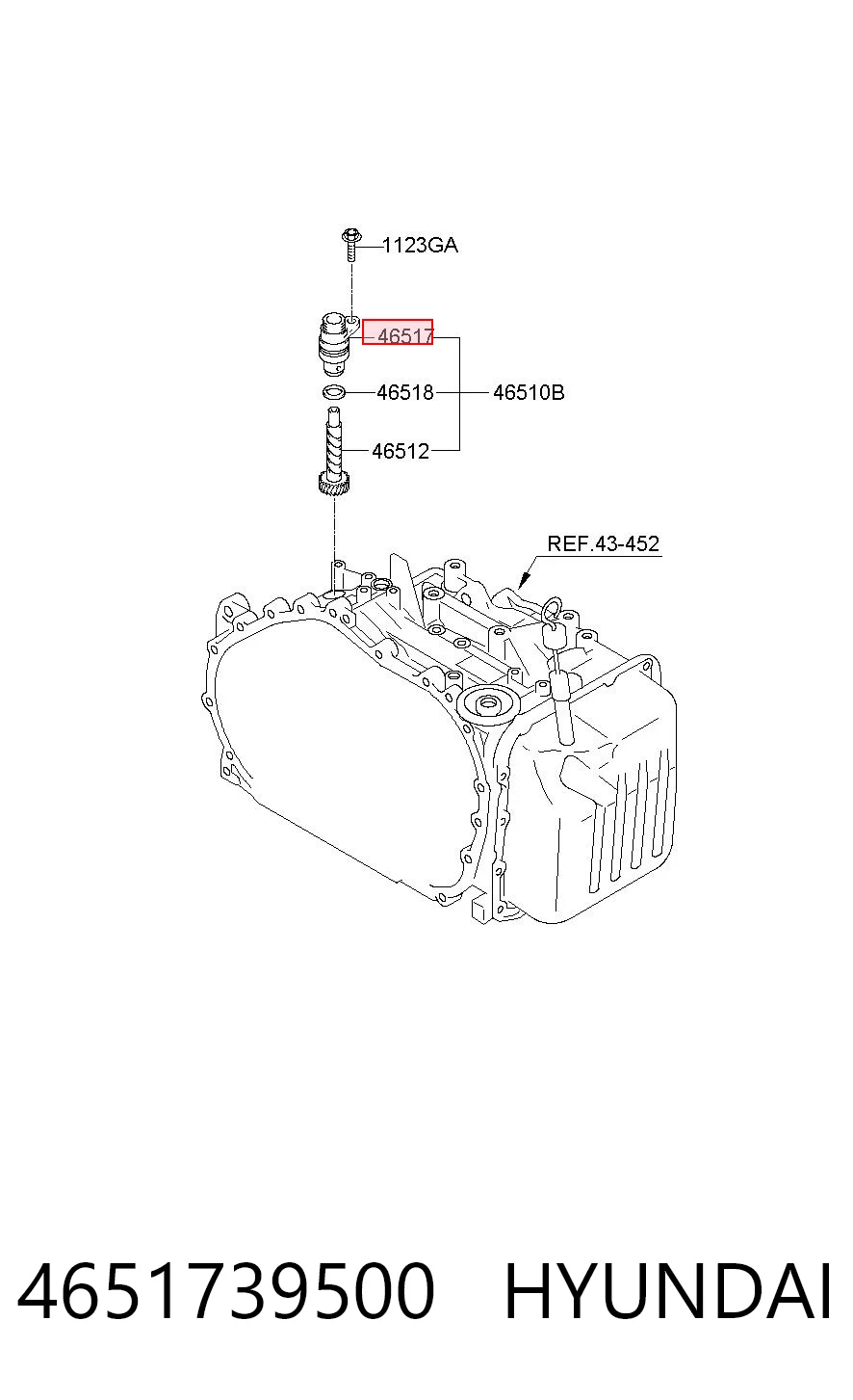 4651739500 Hyundai/Kia Captador de velocidad