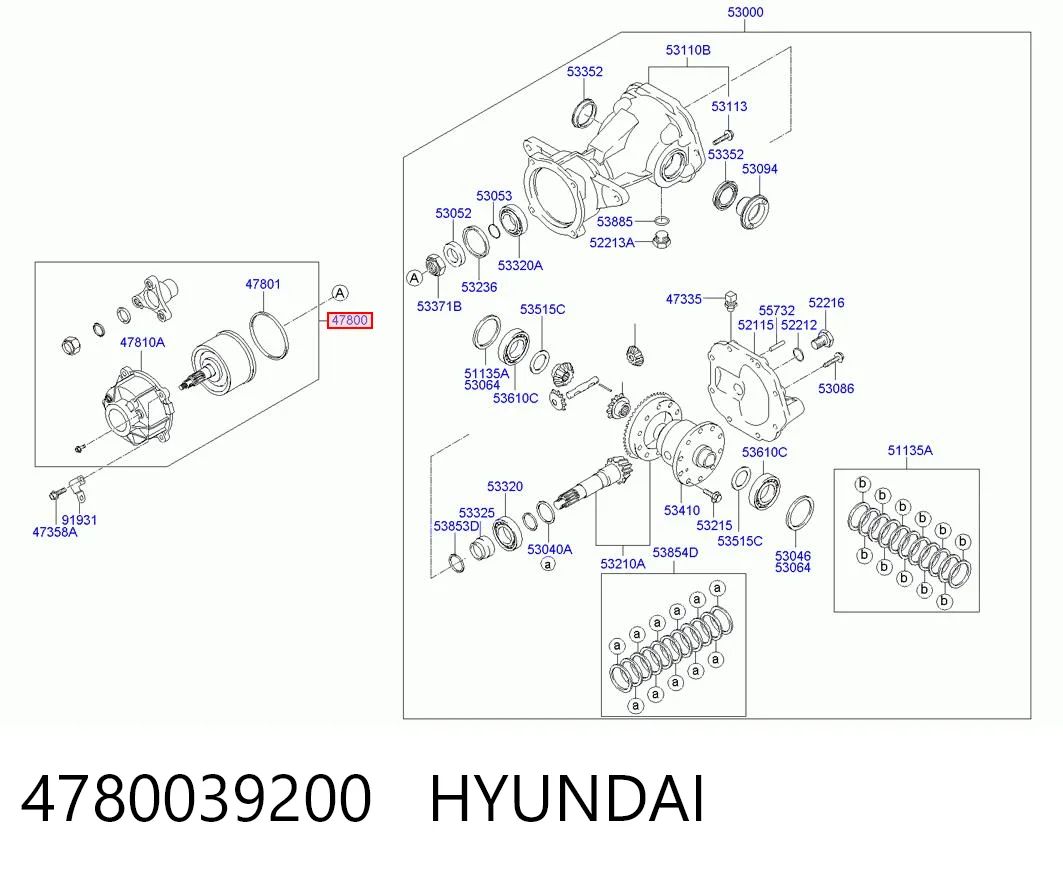 4780039200 Hyundai/Kia Acoplamiento viscoso del cardán