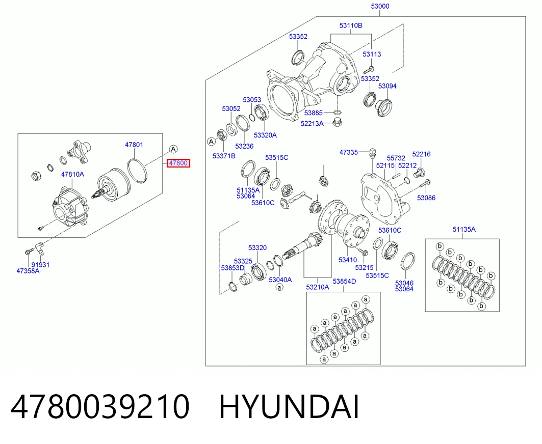 4780039210 Hyundai/Kia Acoplamiento viscoso del cardán