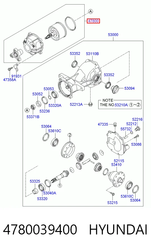 Embrague Haldex 4780039400 HYUNDAI