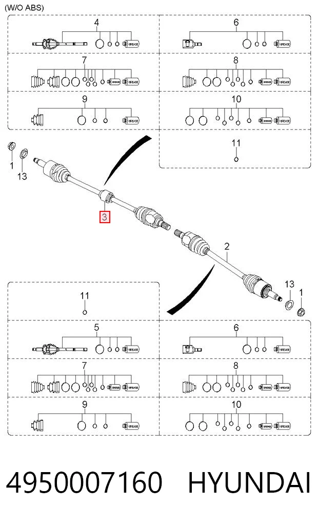 4950007160 Hyundai/Kia