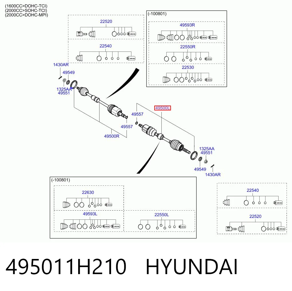 495011H210 Hyundai/Kia