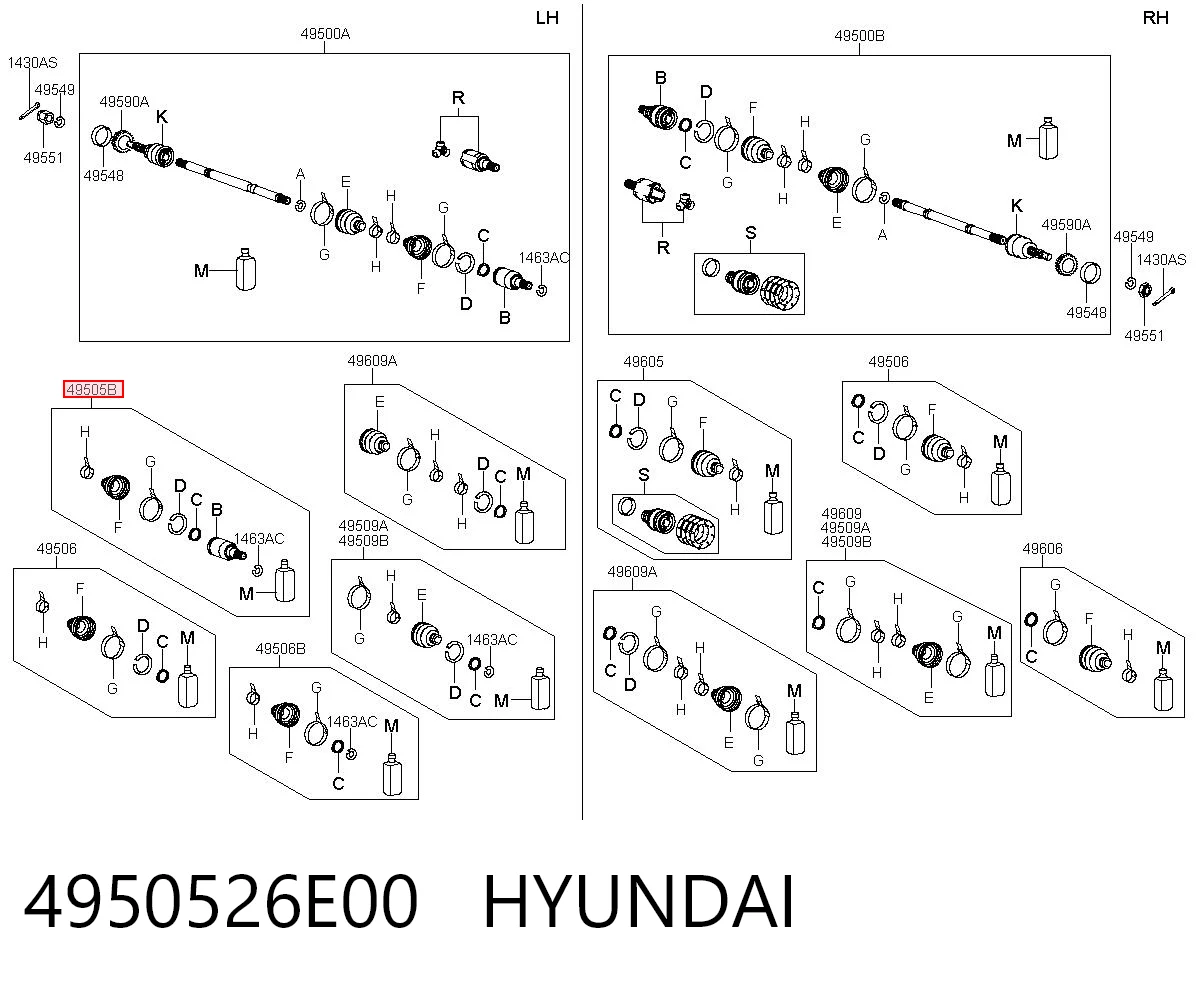 4950526E00 Hyundai/Kia