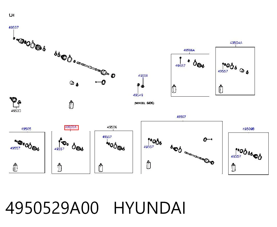 4950529A00 Hyundai/Kia