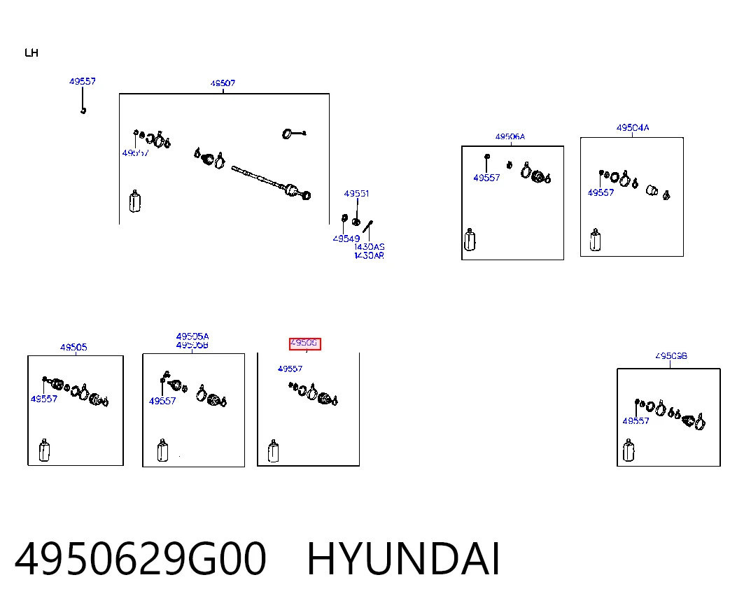4950629G00 Hyundai/Kia