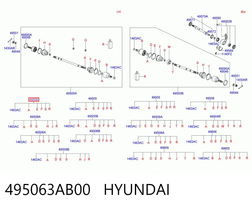 495063AB00 Hyundai/Kia