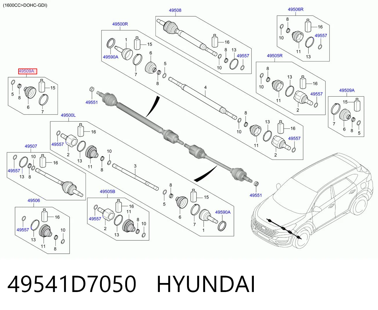 49541D7050 Hyundai/Kia