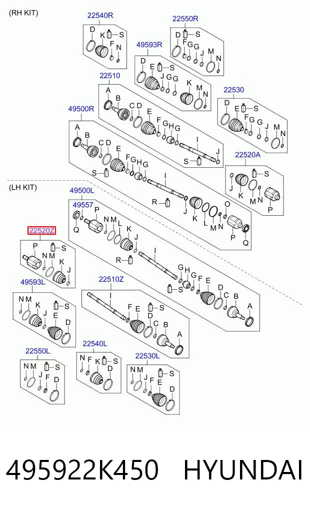 495922K450 Hyundai/Kia