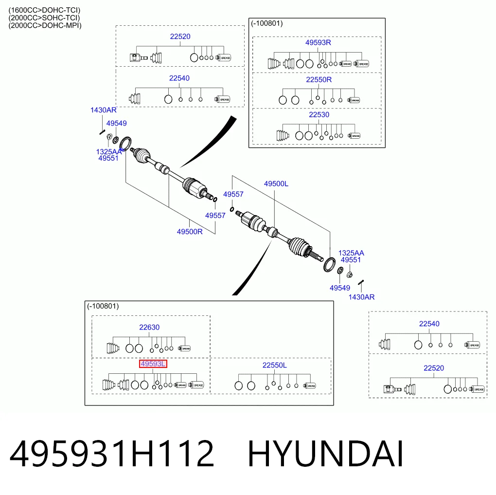495931H112 Hyundai/Kia