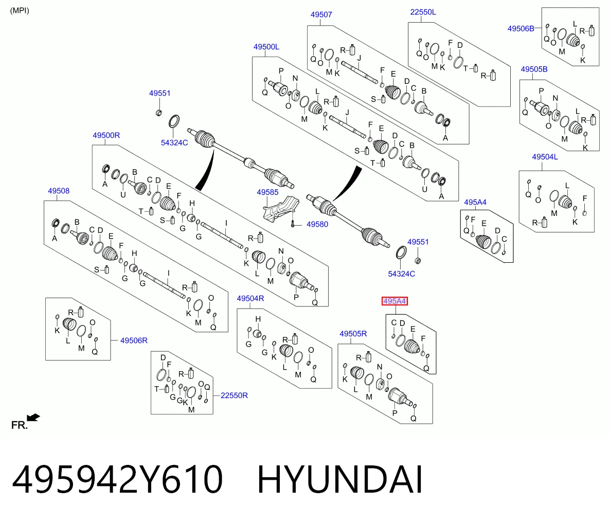 495942Y610 Hyundai/Kia