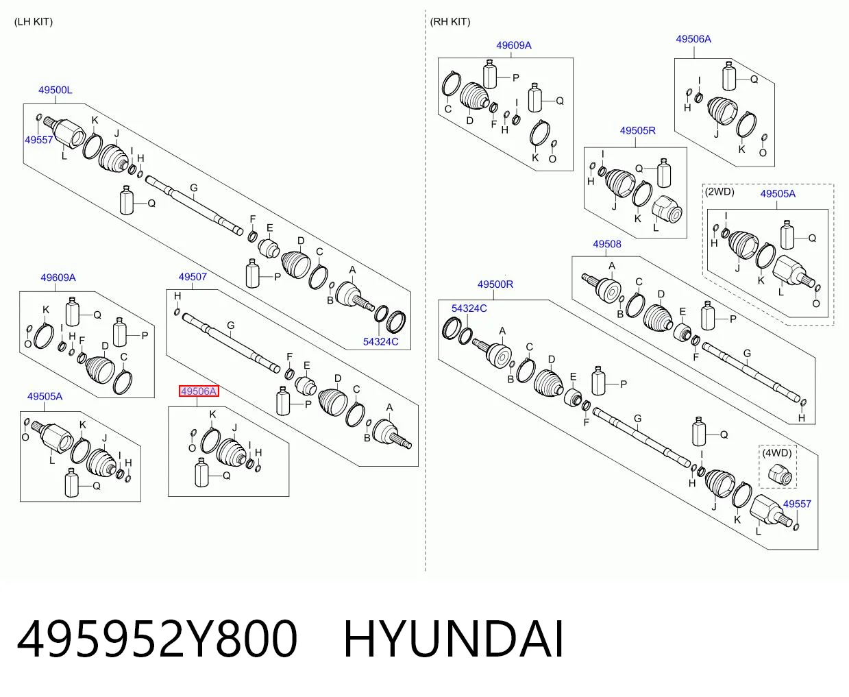495952Y800 Hyundai/Kia